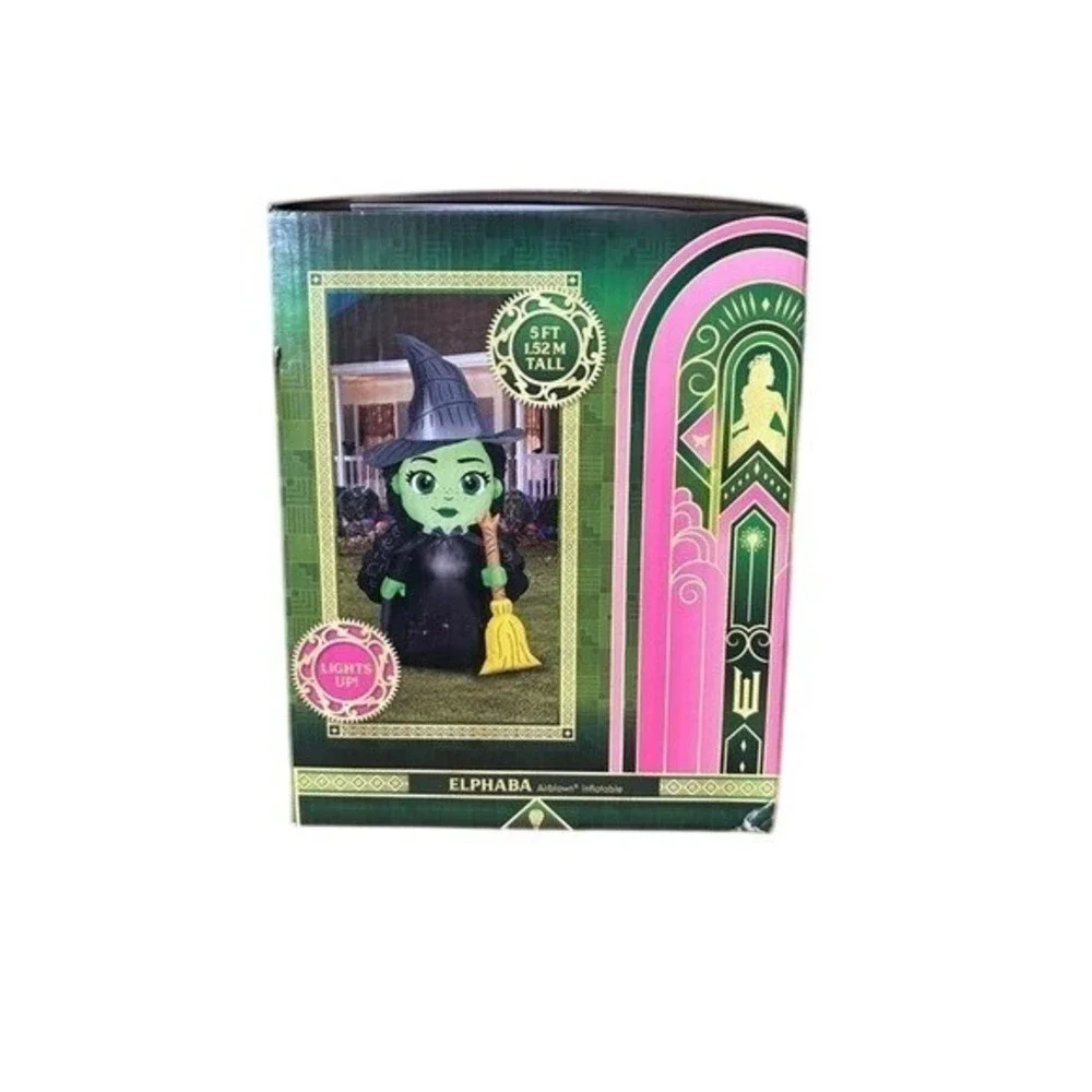WICKED ELPHABA INFLATABLE Halloween Wizard Of Oz Lights Up 5ft Yard GIFT NEW